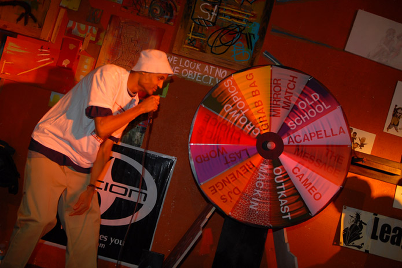 Rhyme Calisthenics performance at the Shadow Lounge sproutfund.org
